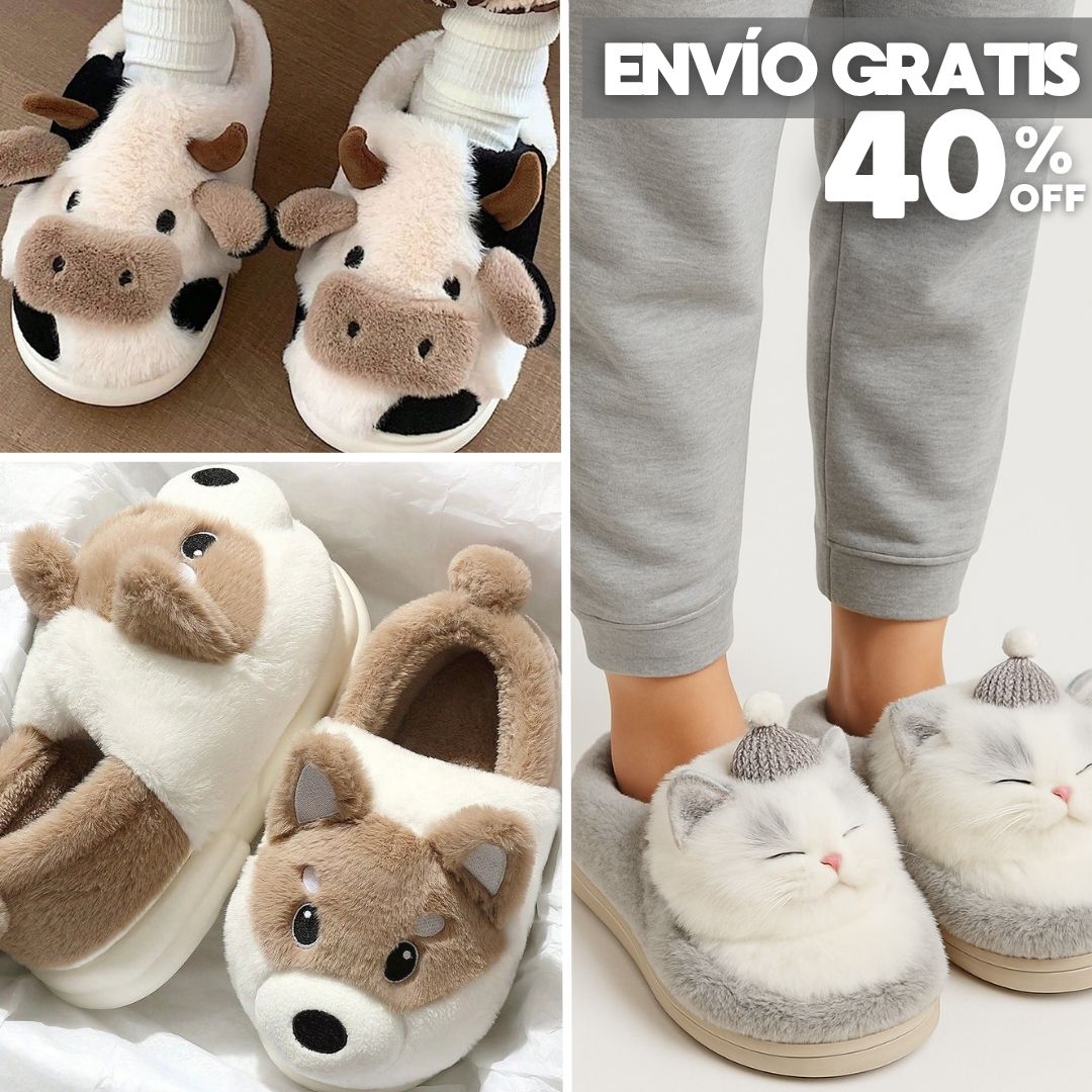 Pantuflas Care® | Suavidad de Peluche y Diseño 3D