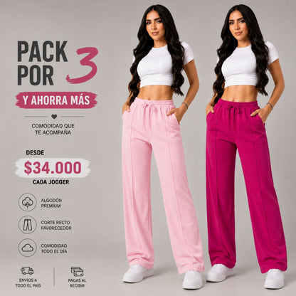 Jogger Premium Bota Recta - Cómoda Y Espectacular